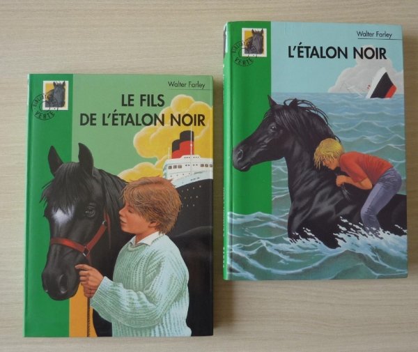 lot 2 livres L étalon noir Bibliotheque verte Teillé Loire Atlantique