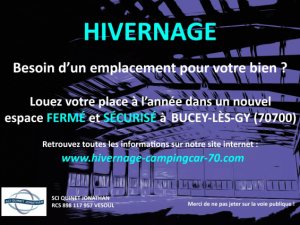 HIVERNAGE CAMPING-CAR CARAVANES BATEAUX VEHICULES PROFESSIONNELS Bucey-lès-Gy