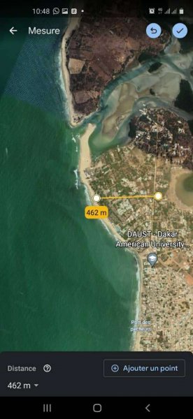 Vente Terrain 785m2 pieds dans l'eau lagune somone Sénégal