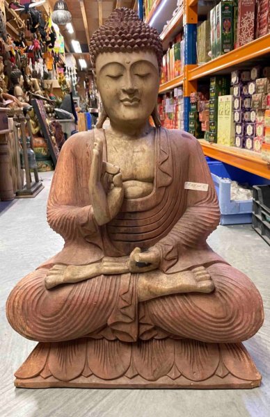 Statue Bouddha assis 2 couleurs H 63 cm Sedan Ardennes