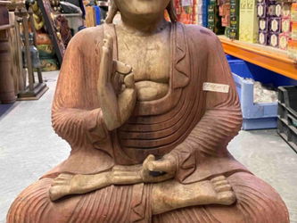 Statue Bouddha assis 2 couleurs H 63 cm Sedan Ardennes