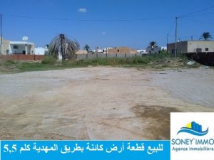 Annonce Vente Terrain route Mahdia km zone luxueuse Sfax Tunisie