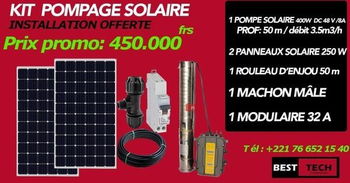 KIT POMPAGE SOLAIRE Dakar Sénégal