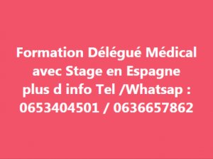 Formation Délégué Médical Stage Espagne Casablanca Maroc